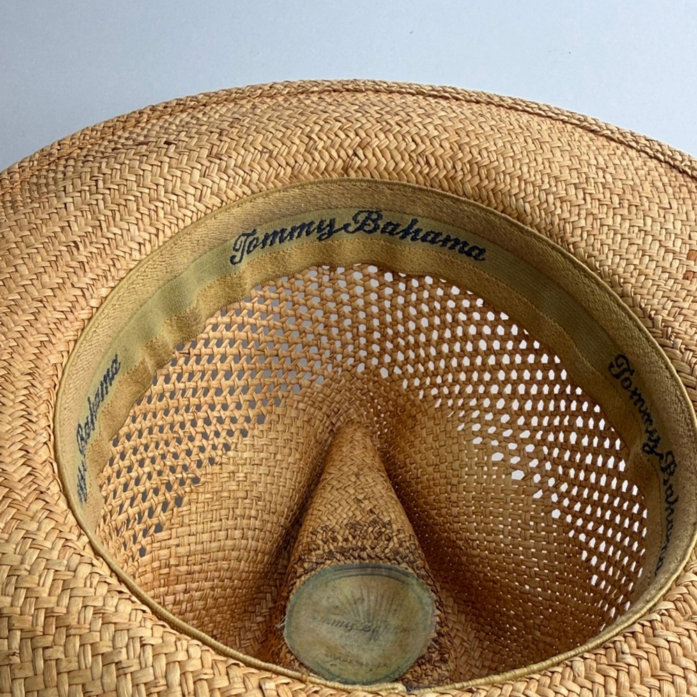 TOMMY BAHAMA Genuine Natural Straw Dorfman Pacific Hat TB26-TEA - Picture 5 of 7